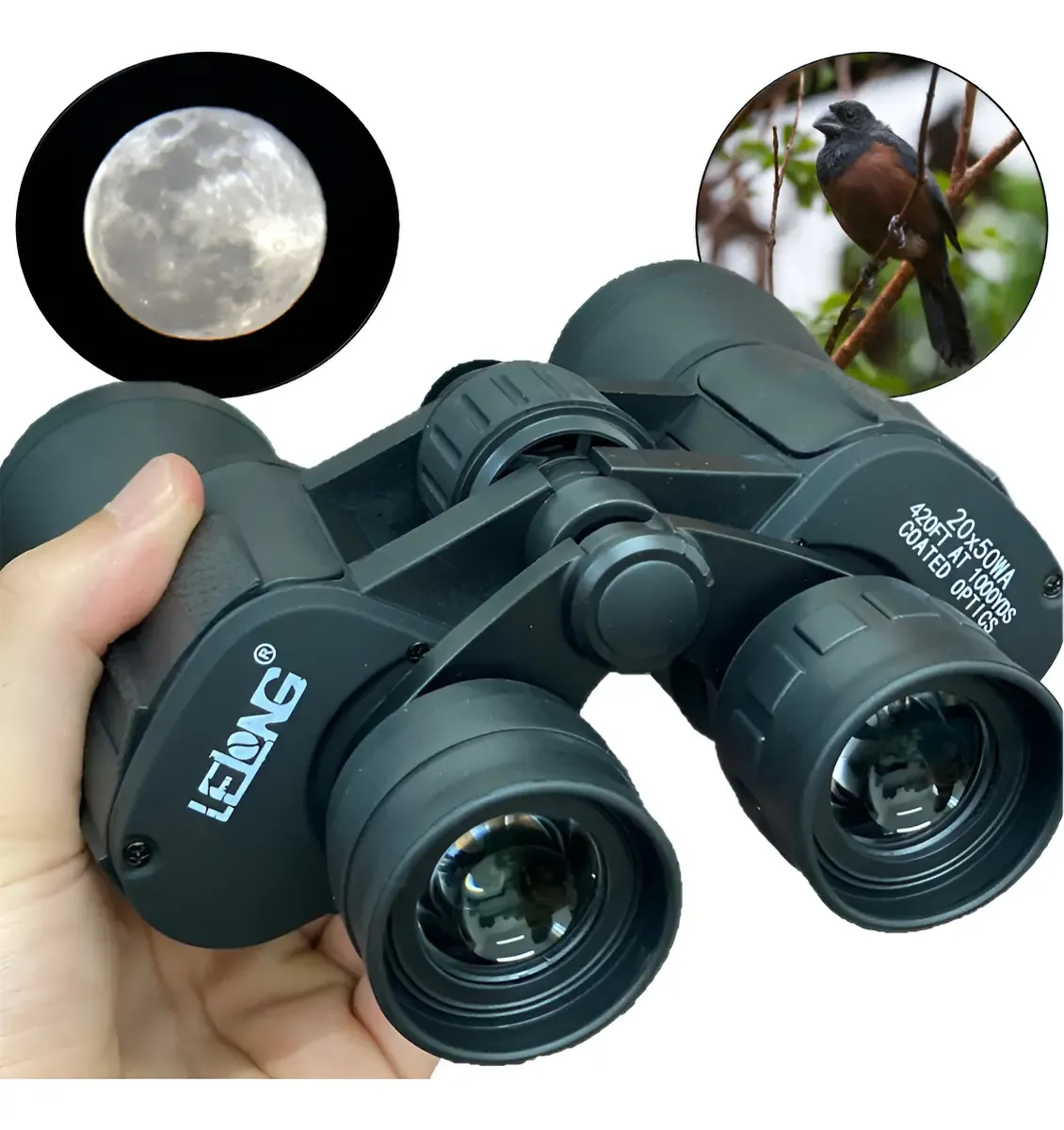 Binóculos Profissional Visão Astronômico Longo Alcance 20x50