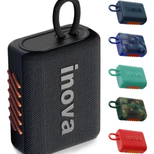 Inova Caixa De Som Mini Bluetooth Tws Grave Potent Com Radi