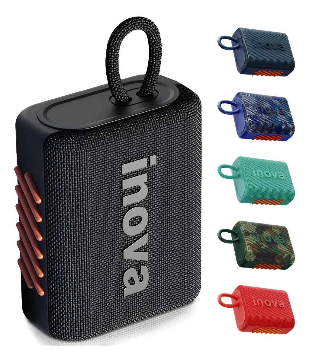 Inova Caixa De Som Mini Bluetooth Tws Grave Potent Com Radi