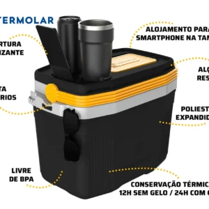 Caixa Termica Suv Cooler Com Alça 20 Litros