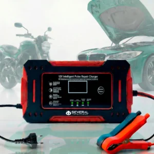 Carregador Inteligente De Bateria Automotiva Several Importados 12v Portátil Rápido Para Carro Moto E Veículos