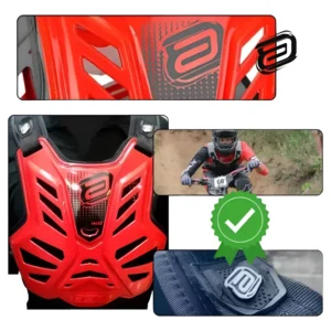 Colete Asw Maxx Lite Laranja Preto Cross Motocross Trilha