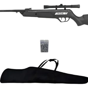 Carabina Rifle Pressão Cbc Jade 5.5 Luneta + Chumbo + Capa Preto 5.5 Mm