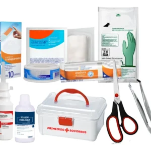 Kit Básico de Primeiros Socorros Plástico por KPS