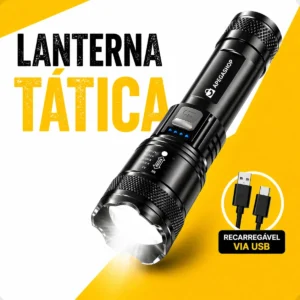 Lanterna Tática Militar Recarregável Led Cree Mais Forte Do Mundo Ultra Potente 1000m Zoom Alto Brilho Sitio Fazenda