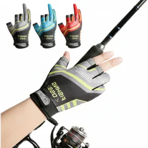 Par De Luvas Pesca Antiderrapante Uv Microfibra Profissional