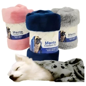 2 Mantas Soft Cobertor Pet Para Cachorros Cães Gato Mantinha