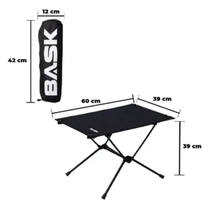 Mesa Dobrável De Exterior Bask Tampo Tecido Oxford Livre
