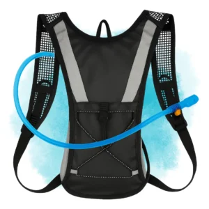 Mochila De Hidratação Bolsa De Agua Térmica 2 Litros Com Refil Incluso Bike Ciclismo Corrida Trilha Com Válvula De Segurança