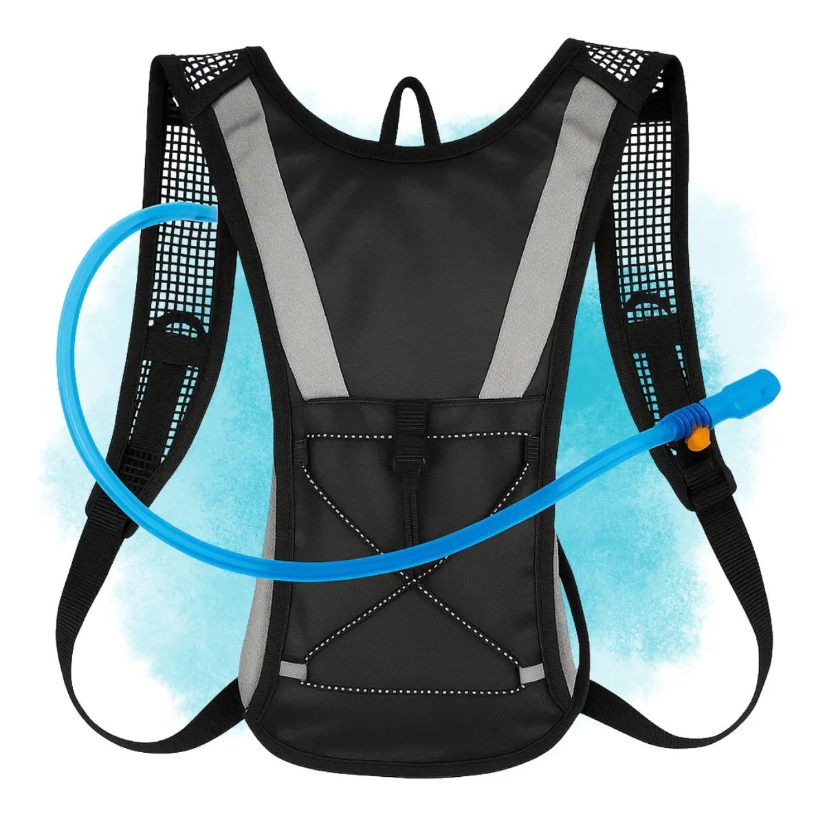 Mochila De Hidratação Bolsa De Agua Térmica 2 Litros Com Refil Incluso Bike Ciclismo Corrida Trilha Com Válvula De Segurança