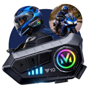 Fone De Ouvido Para Capacete Intercomunicador Bluetooth Headset Rgb Sem Fio Música GPS Chamadas Handsfree Alta Potência Woosh