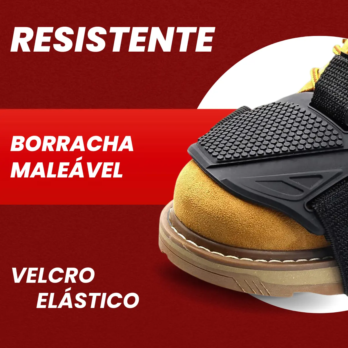 Protetor De Tênis Sapato Moto Pedal Marchas Preto