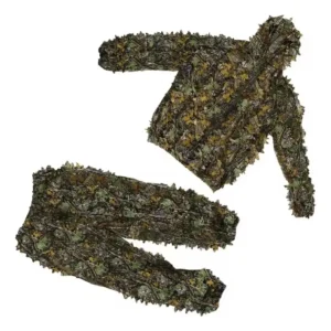Roupa Sniper Camuflagem Folha 3D Tático Militar – Airsoft e Caça