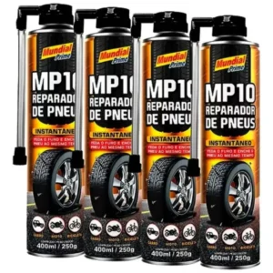 4x Spray Reparador De Pneu Furado Mp10 Mundial Prime 400ml