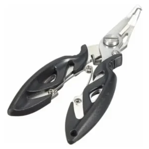 Alicate Tesoura CMiK Trocar Garateia Split Ring Anzol Pesca 12cm