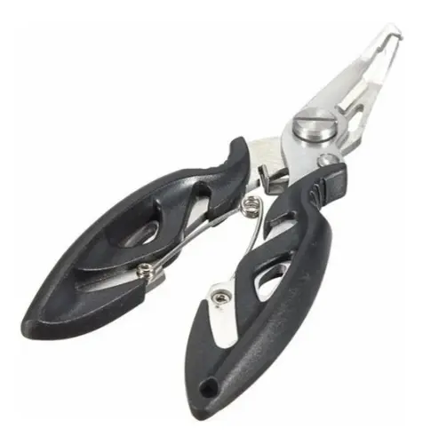 Alicate Tesoura CMiK Trocar Garateia Split Ring Anzol Pesca 12cm