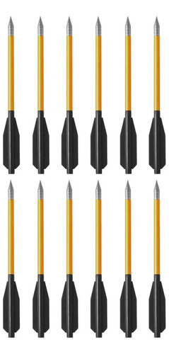 Kit 12 Flechas Mankung Mk-al65/12 De Alumínio P/ Arquearia