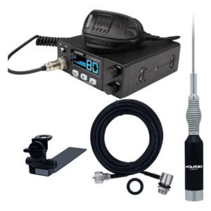 Rádio Px 80 Canais Antena Bobina 67cm Cabo 5,5m Caminhonete