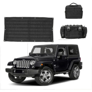 Tela E Bolsas Sistema Molle P Ferramentas Jeep Wrangler Jk Preto Preto