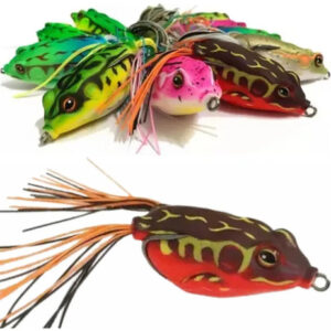 Kit Iscas Frog Sapo Anti Enrosco 5 Unidades Peixes Predadores Marca Legna