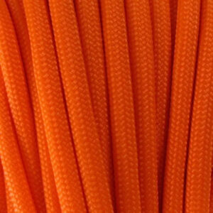 Corda Dinâmica Paracord 550 10m 4mm Laranja 7 Filamentos Poliéster