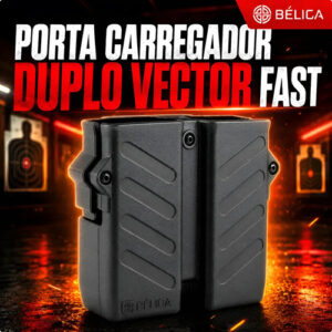 Porta Carregador Duplo Bélica Militar Vector Fast Resistente