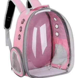 Mochila Pink Bubble Carrier Para Cães, Gatos E Animais De Estimação