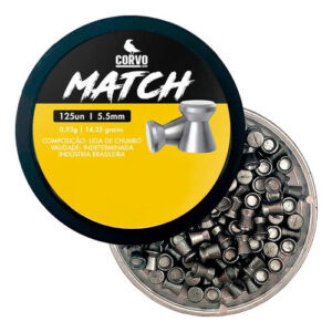 Chumbinho Carabina Rifle Pressão 5.5mm Cabeça Chata Match