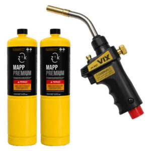 Maçarico Turbo Torch 2200 Graus + 2 Refil Gás Mapp