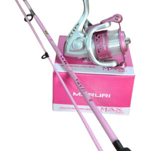Kit Pesca Para Mulher Vara E Molinete Carina Rosa Feminino