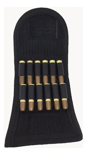 Porta Munição Cordilheira Sport Baleiro 12 Tiros 38/357 Cor Preto
