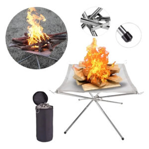 Fogueira Portátil Camping Keep Em Aço Inox - Azteq