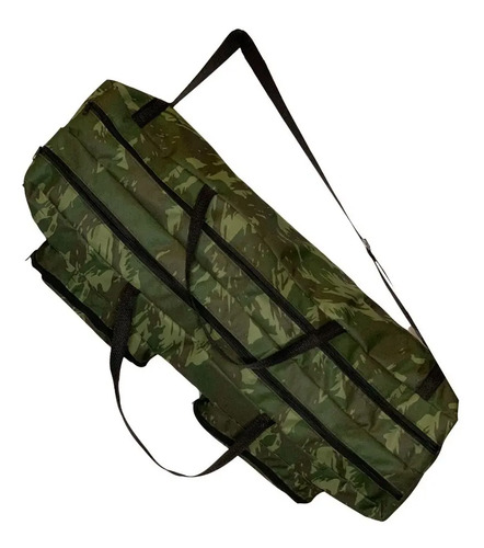 Bolsa Porta Varas Dupla Repartição- Para Pesca Cor Verde