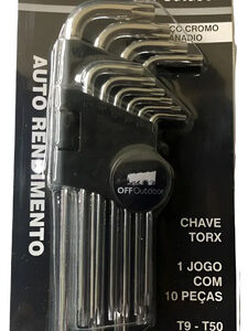 Kit Ferramentas Motos Viagem Chave Torx T9 T45 Cor Branco