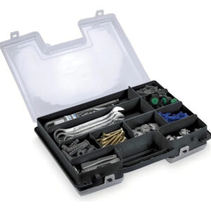 Estojo Organizador Arqplast Double Dc 8001 Preto 28.5x21.5x7cm