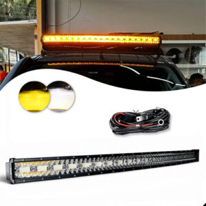 Barra Led 648w Dual Color 1.07m Curva L200 Triton + Chicote