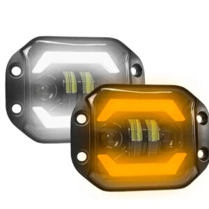 Par Farol Led Milha De Embutir 48w Parachoque 12-24v Ip68