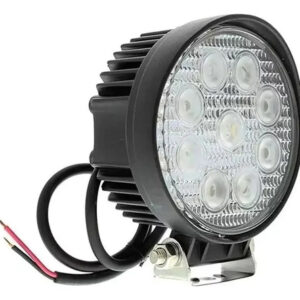 8x Farol Milha 27w Redondo 9 Led Branco Jeep Troller Off Roa