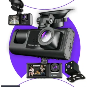 Câmera Veicular Maxnova Full HD 1080p com Visão Noturna e Sensor de Movimento
