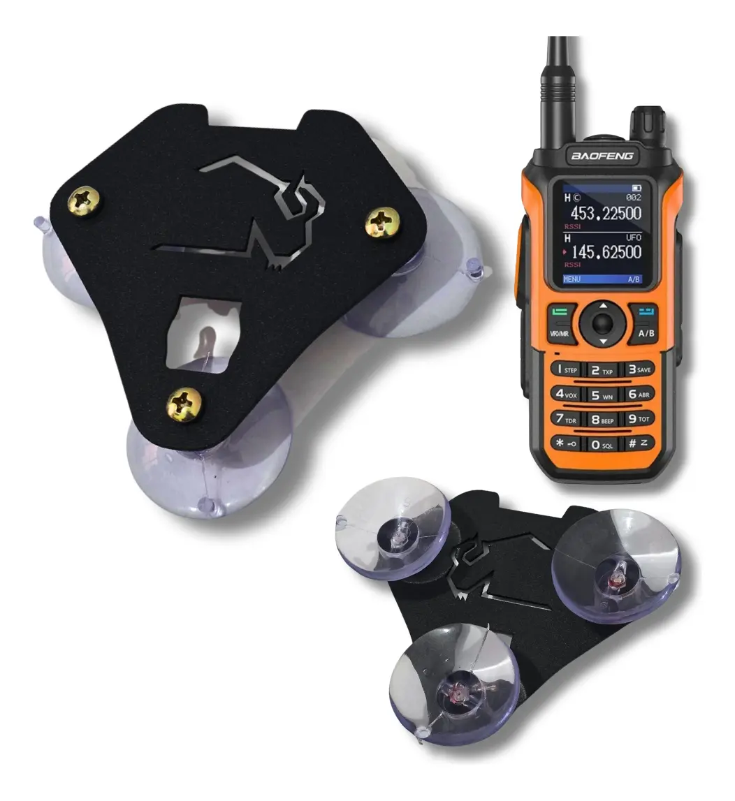 Suporte P/ Rádio Ht Baofeng 4x4 Off Road C/ 3 Ventosas