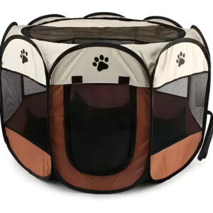 Cercado Pet Cachorro Gato Dobrável Portátil Grande 85x59cm