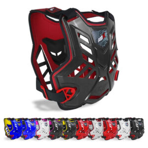 Colete Amx Control Protetor Peito/costas Preto/vermelho