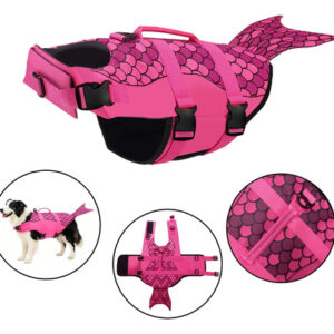 Colete Salva Vidas Pet Amarelo Rosa Sereia Abelinha Peixinho