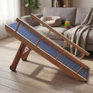 Rampa Para Pet Regulável De 30 À 45 Cm Altura Sofás E Camas Wood