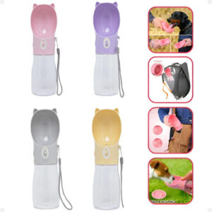 Garrafa Bebedouro Pets Cachorro Gato Portátil Passeio