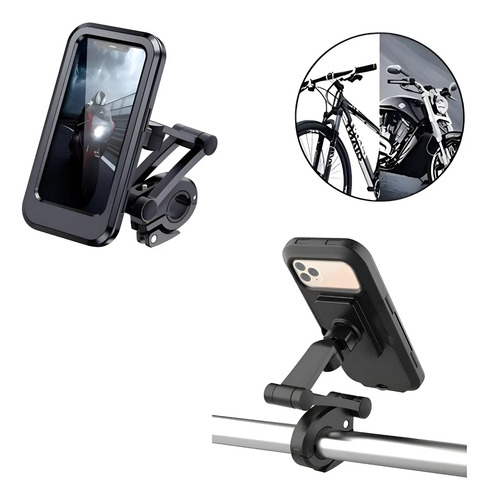 Suporte Universal Prova Dágua Trava Rotação 360º Moto Bike