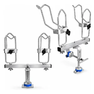 Suporte para 2 Varas de Pesca para Barco Mega Flex Regulável