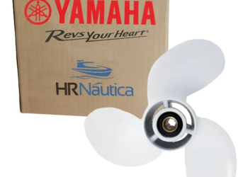 Hélice Yamaha 15 HP 9 1/4 x 10 1/2 Alumínio HR Náutica