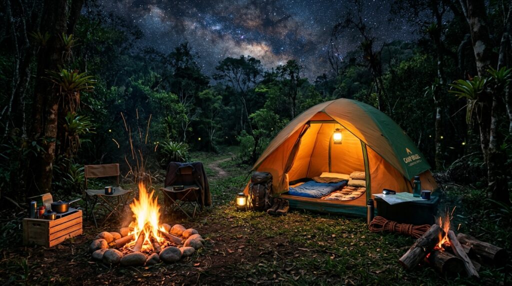 Equipamentos de Camping - Barraca noite estrelada